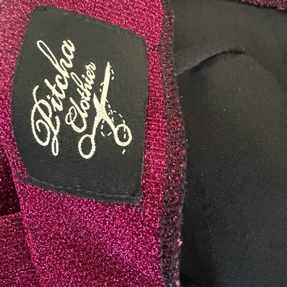 Elegant Magenta Wide Leg Pants - Picture 5 of 6